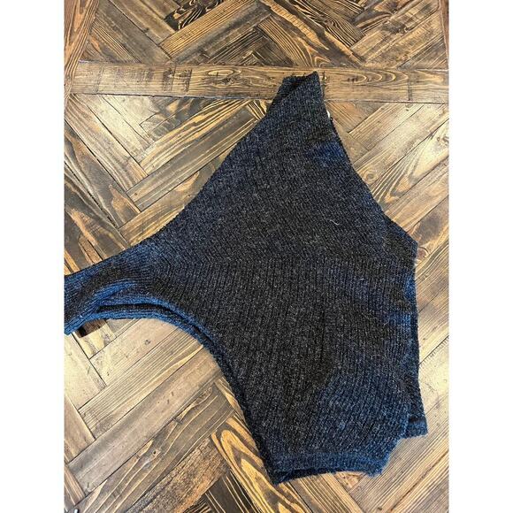 Sleeping on Snow Wool Open Front Cardigan Sweater Women Small Black Neutral Knit - Picture 10 of 10